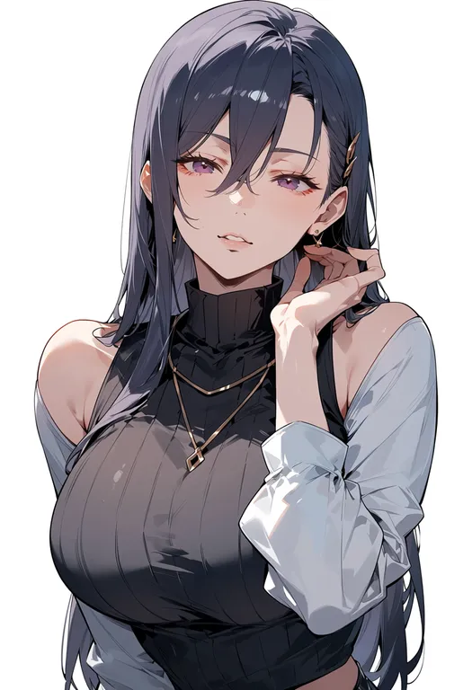 masterpiece, best quality, score_7, safe, kuro no kiseki ii, solo, simple background — by k3scat, made with ComfyUI