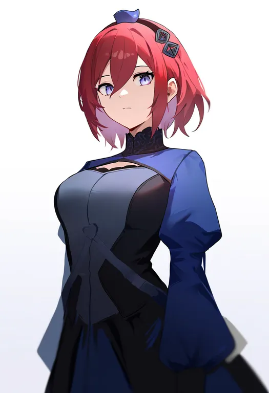masterpiece, best quality, newest, absurdres, highres, safe, 7th_dragon, solo, simple_background — by k3scat, made with ComfyUI