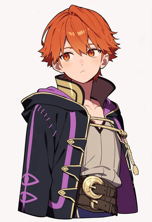 masterpiece, best quality, score_7, safe, male robin (fire emblem), fire emblem, solo, upper body, simple background — by k3scat, made with ComfyUI
