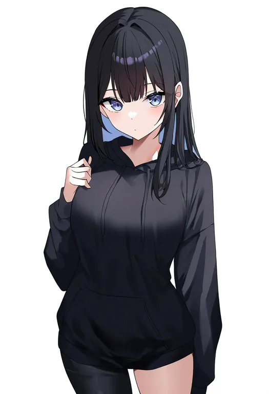 masterpiece, best quality, newest, absurdres, highres, safe, single_pantsleg, 1girl, solo, simple_background — by k3scat, made with ComfyUI