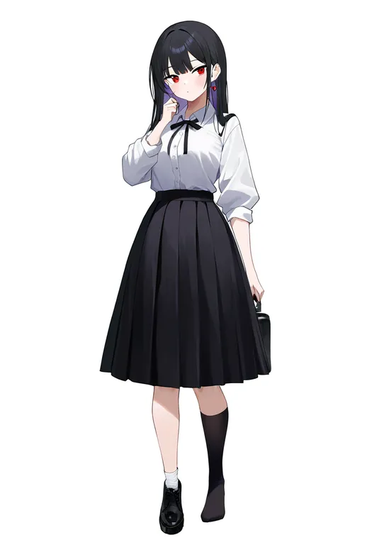 masterpiece, best quality, newest, absurdres, highres, safe, single_shoe, 1girl, solo, simple_background — by k3scat, made with ComfyUI