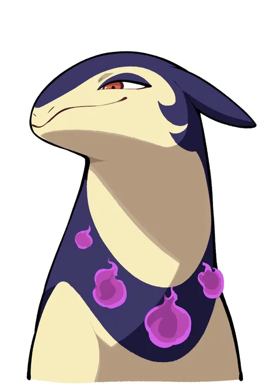 masterpiece, best quality, score_7, safe, hisuian typhlosion, solo, upper body, simple background — by k3scat, made with ComfyUI