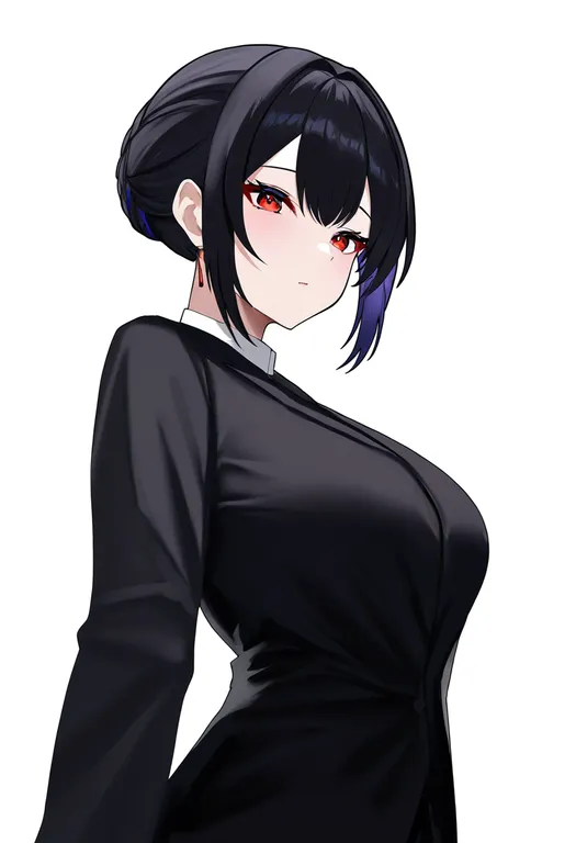 masterpiece, best quality, newest, absurdres, highres, safe, mitos_y_leyendas, solo, upper_body, simple_background — by k3scat, made with ComfyUI