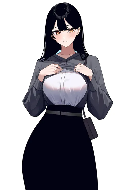 masterpiece, best quality, newest, absurdres, highres, safe, opened_by_self, 1girl, solo, simple_background — by k3scat, made with ComfyUI