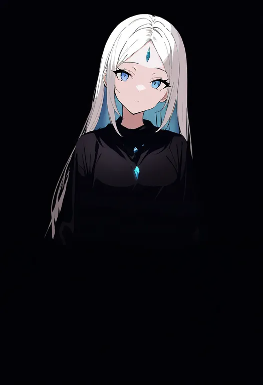 masterpiece, best quality, newest, absurdres, highres, safe, forehead_jewel, 1girl, solo, simple_background — by k3scat, made with ComfyUI