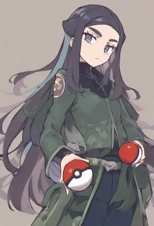 masterpiece, best quality, general, poke ball (basic), 1girl, solo, simple background — by k3scat, made with ComfyUI