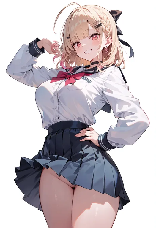 masterpiece, best quality, score_7, safe, toushin toshi, solo, simple background — by k3scat, made with ComfyUI