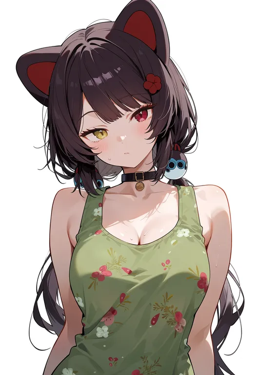 masterpiece, best quality, score_7, safe, inui toko, solo, upper body, simple background — by k3scat, made with ComfyUI