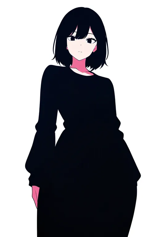 masterpiece, best quality, newest, absurdres, highres, safe, animal_sexualization, 1girl, solo, simple_background — by k3scat, made with ComfyUI