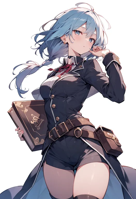 masterpiece, best quality, score_7, safe, koshotengai no hashihime, solo, simple background — by k3scat, made with ComfyUI