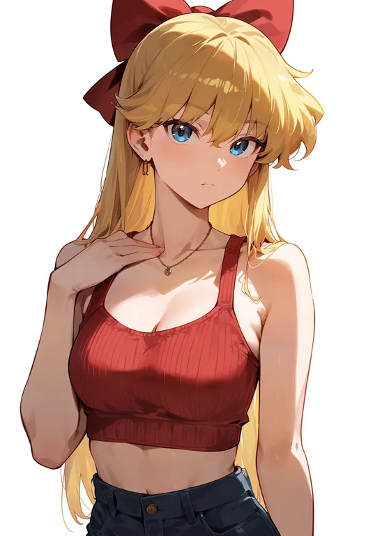 masterpiece, best quality, score_7, safe, aino minako, solo, upper body, simple background — by k3scat, made with ComfyUI