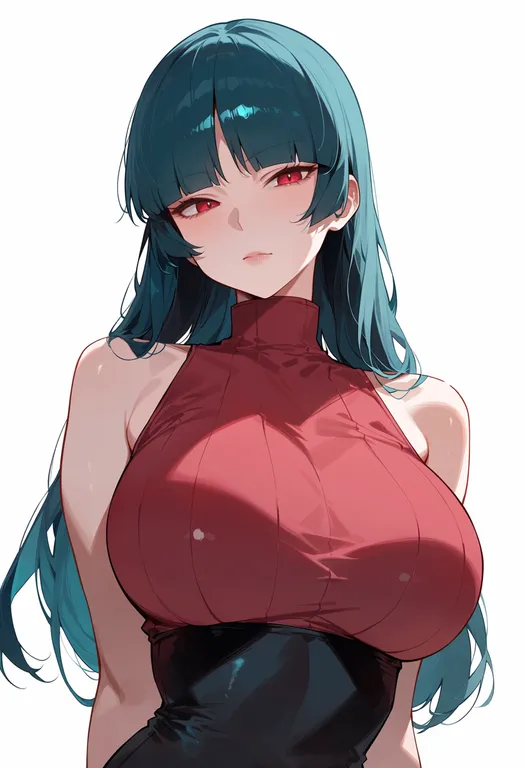 masterpiece, best quality, score_7, safe, sabrina (pokemon), pokemon, solo, upper body, simple background — by k3scat, made with ComfyUI