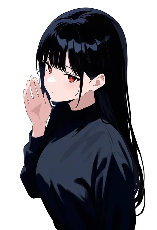 masterpiece, best quality, newest, absurdres, highres, safe, whispering, 1girl, solo, full_body, simple_background — by k3scat, made with ComfyUI