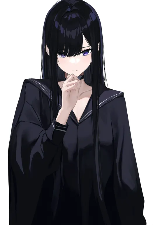 masterpiece, best quality, newest, absurdres, highres, safe, hand_up, 1girl, solo, simple_background — by k3scat, made with ComfyUI