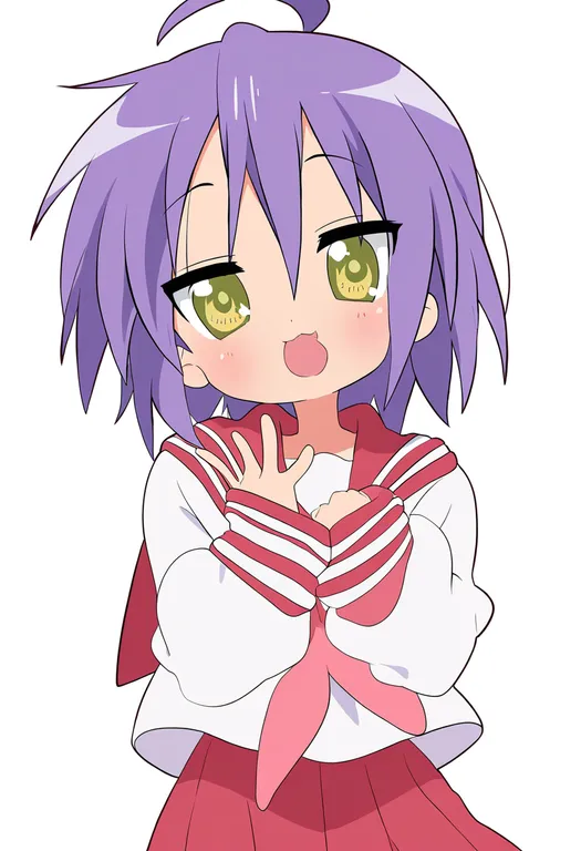 masterpiece, best quality, newest, absurdres, highres, safe, cherry_(lucky_star), lucky_star, solo, upper_body… — by k3scat, made with ComfyUI
