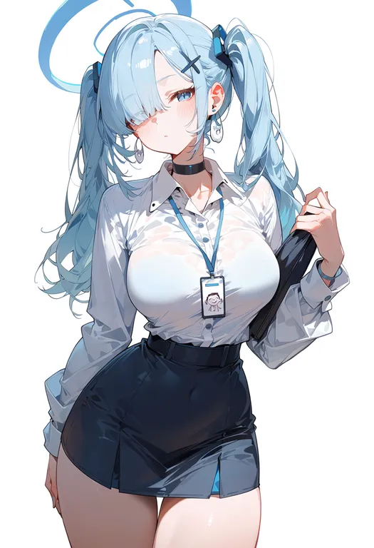 masterpiece, best quality, score_7, safe, doodle sensei (blue archive), blue archive — by k3scat, made with ComfyUI