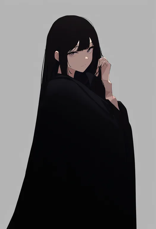 masterpiece, best quality, newest, absurdres, highres, safe, unworn_cape, 1girl, solo, simple_background — by k3scat, made with ComfyUI