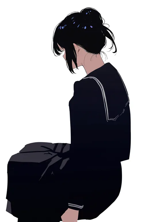 masterpiece, best quality, newest, absurdres, highres, safe, sidesaddle, 1girl, solo, simple_background — by k3scat, made with ComfyUI