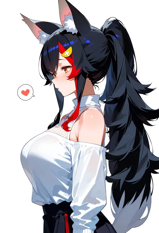 masterpiece, best quality, score_7, safe, ookami mio, hololive, solo, upper body, simple background — by k3scat, made with ComfyUI