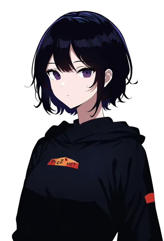 masterpiece, best quality, newest, absurdres, highres, safe, pizza_hut, solo, upper_body, simple_background — by k3scat, made with ComfyUI