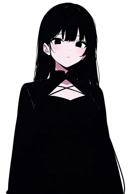 masterpiece, best quality, newest, absurdres, highres, safe, cross-laced_cutout, 1girl, solo, simple_background — by k3scat, made with ComfyUI