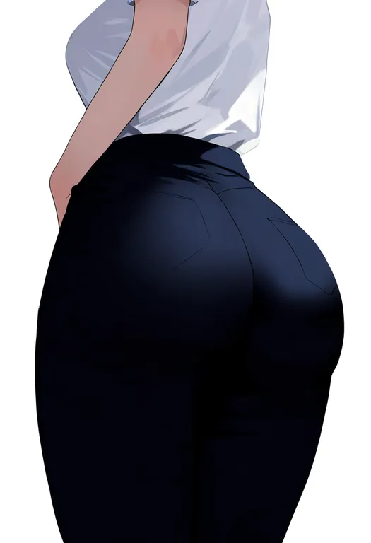 masterpiece, best quality, newest, absurdres, highres, safe, face_in_ass, 1girl, solo, simple_background — by k3scat, made with ComfyUI