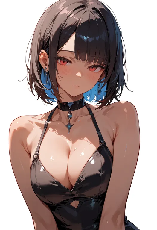 masterpiece, best quality, score_7, safe, liv (pgr), solo, upper body, simple background — by k3scat, made with ComfyUI