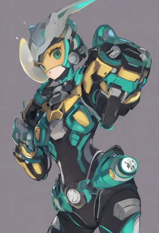 masterpiece, best quality, general, multicolored bodysuit, 1girl, solo, simple background — by k3scat, made with ComfyUI