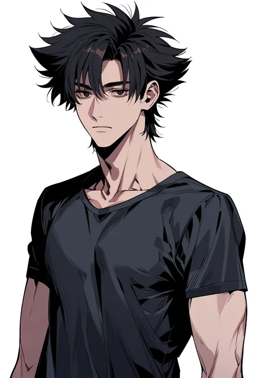masterpiece, best quality, score_7, safe, emiya kiritsugu, solo, upper body, simple background — by k3scat, made with ComfyUI