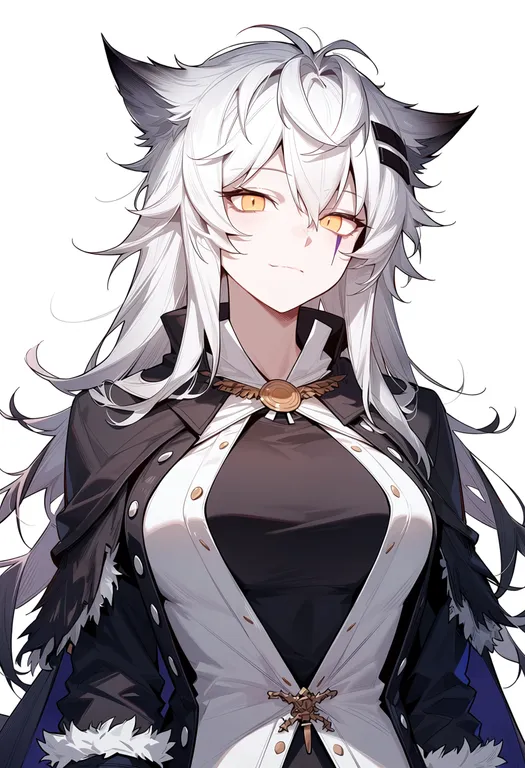 masterpiece, best quality, score_7, safe, lappland (refined horrormare) (arknights), arknights, solo, upper body, simple — by k3scat, made with ComfyUI