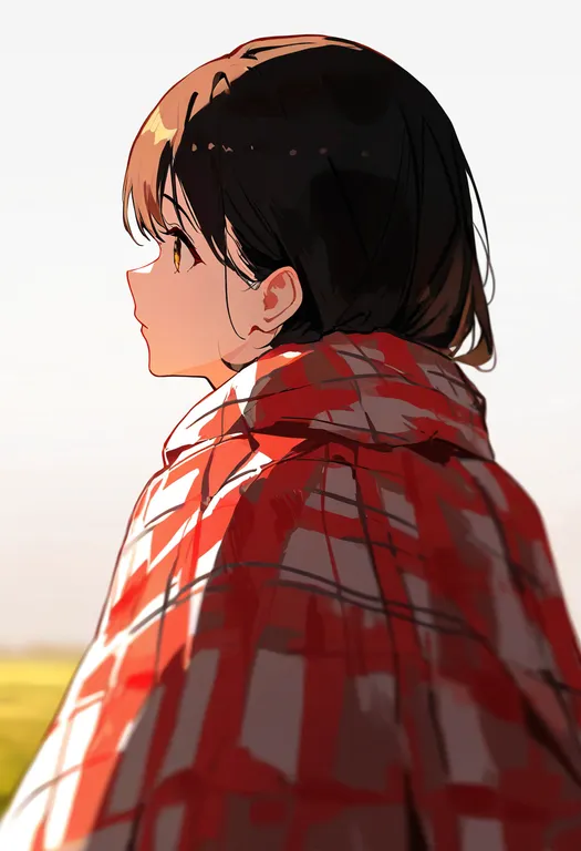 masterpiece, best quality, newest, absurdres, highres, safe, picnic_blanket, 1girl, solo, simple_background — by k3scat, made with ComfyUI