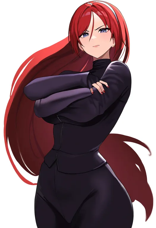 masterpiece, best quality, newest, absurdres, highres, safe, the_king_of_fighters_2000, solo, simple_background — by k3scat, made with ComfyUI