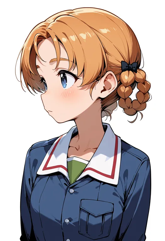 masterpiece, best quality, score_7, safe, orange pekoe (girls und panzer), girls und panzer, solo, upper body… — by k3scat, made with ComfyUI