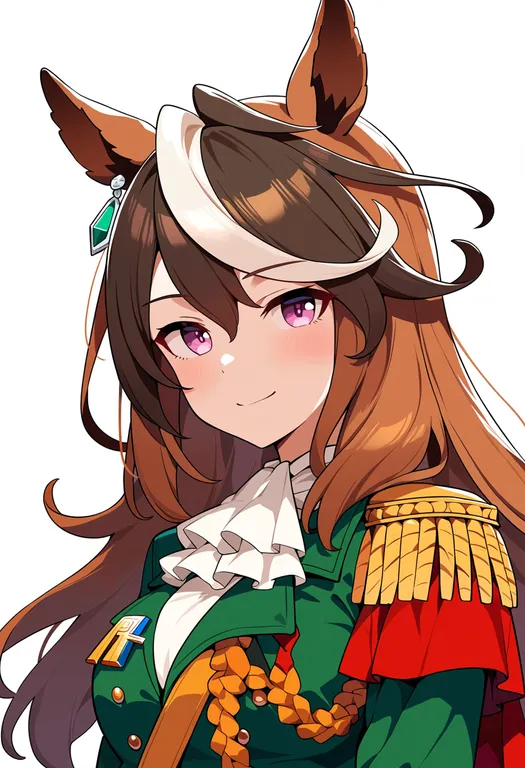 masterpiece, best quality, score_7, safe, symboli rudolf (emperor's path) (umamusume), umamusume, solo, upper body… — by k3scat, made with ComfyUI