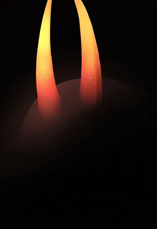 masterpiece, best quality, newest, absurdres, highres, safe, orange_horns, 1girl, solo, simple_background — by k3scat, made with ComfyUI