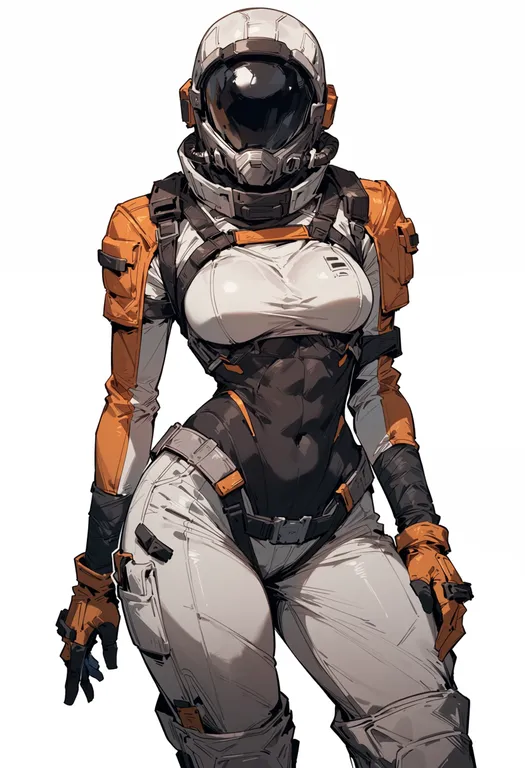 masterpiece, best quality, score_7, safe, dead space (series), solo, simple background — by k3scat, made with ComfyUI