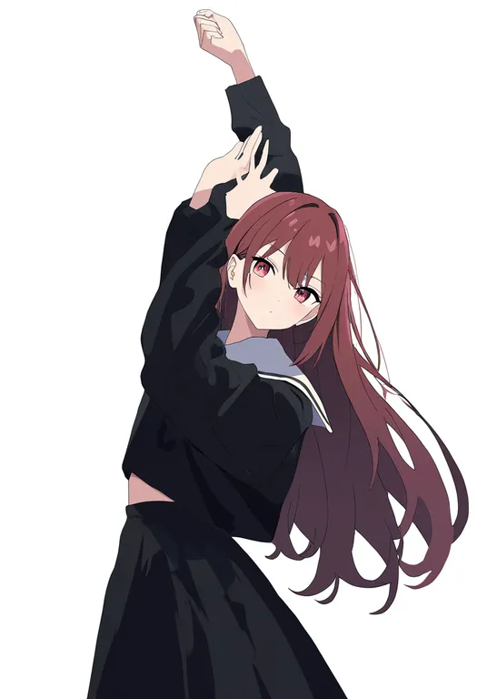masterpiece, best quality, newest, absurdres, highres, safe, log_pose, 1girl, solo, simple_background — by k3scat, made with ComfyUI