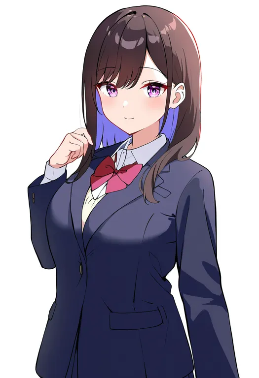 masterpiece, best quality, newest, absurdres, highres, safe, pixiv_yuri_gakuen, solo, simple_background — by k3scat, made with ComfyUI
