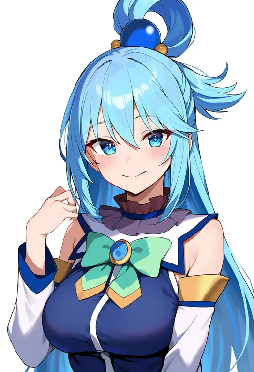 masterpiece, best quality, newest, absurdres, highres, safe, aqua_(konosuba), kono_subarashii_sekai_ni_shukufuku_wo!… — by k3scat, made with ComfyUI