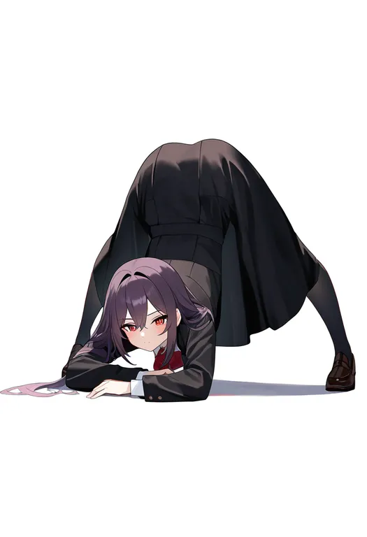 masterpiece, best quality, newest, absurdres, highres, safe, jack-o'_challenge, 1girl, solo, simple_background — by k3scat, made with ComfyUI