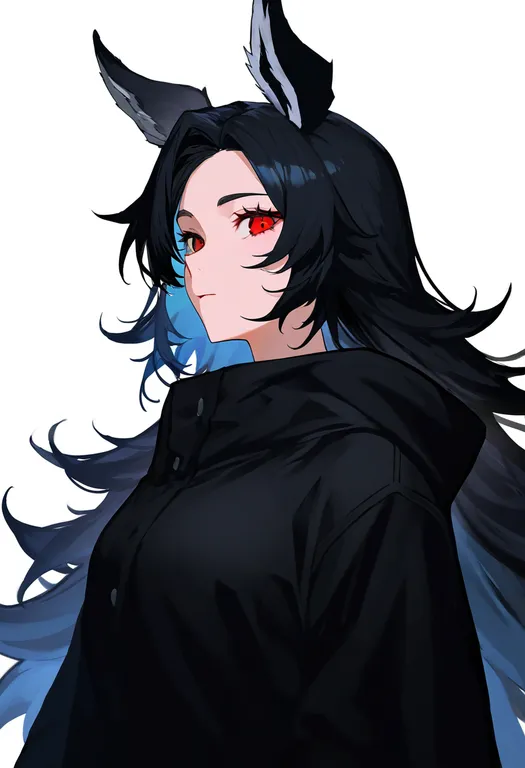 masterpiece, best quality, newest, absurdres, highres, safe, mightyena, solo, upper_body, simple_background — by k3scat, made with ComfyUI