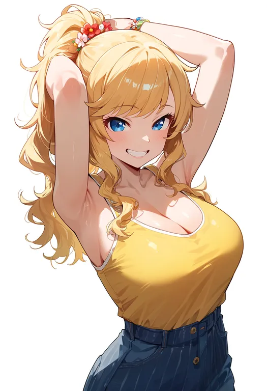 masterpiece, best quality, score_7, safe, ohtsuki yui, solo, upper body, simple background — by k3scat, made with ComfyUI