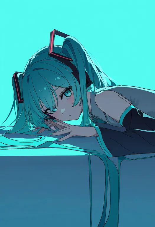 masterpiece, best quality, newest, absurdres, highres, safe, worldwide_miku, 1girl, solo, simple_background — by k3scat, made with ComfyUI