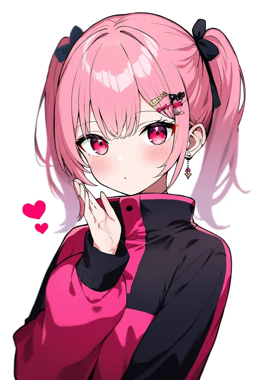 masterpiece, best quality, newest, absurdres, highres, safe, heart_sticker, 1girl, solo, simple_background — by k3scat, made with ComfyUI