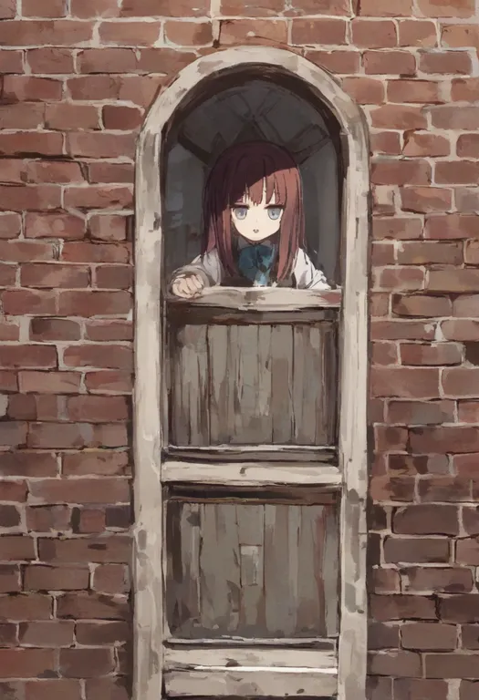 masterpiece, best quality, general, brick wall, 1girl, solo, simple background — by k3scat, made with ComfyUI