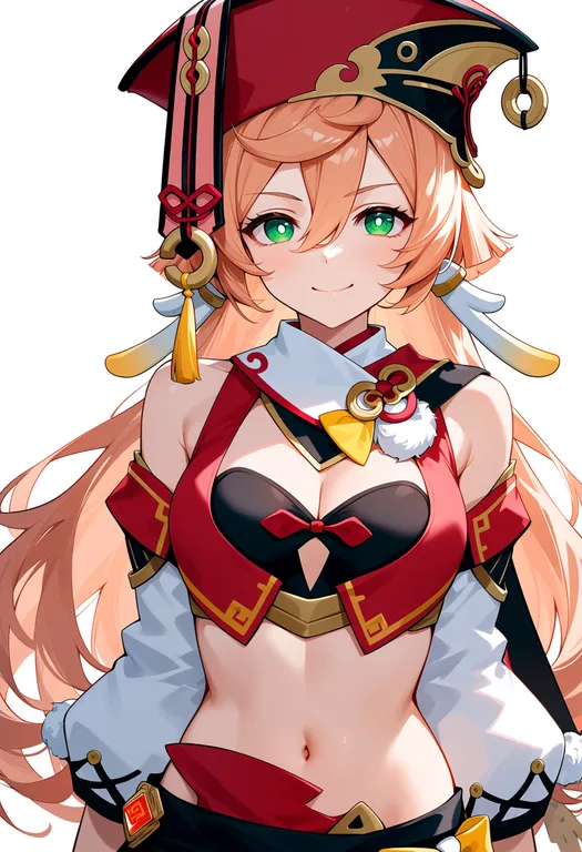 masterpiece, best quality, score_7, safe, yanfei (genshin impact), genshin impact, solo, upper body, simple background — by k3scat, made with ComfyUI
