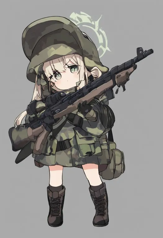 masterpiece, best quality, general, pump action, 1girl, solo, simple background — by k3scat, made with ComfyUI