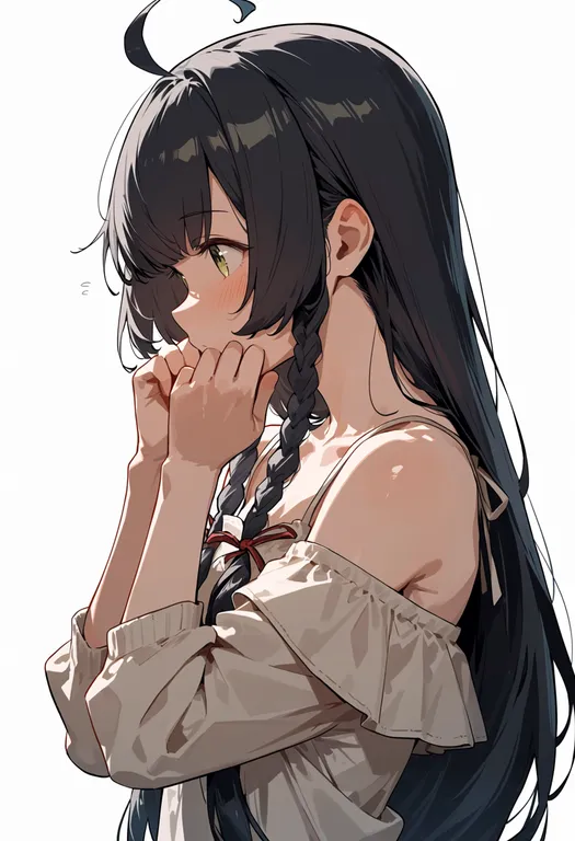 masterpiece, best quality, score_7, safe, mizuho (kancolle), solo, upper body, simple background — by k3scat, made with ComfyUI