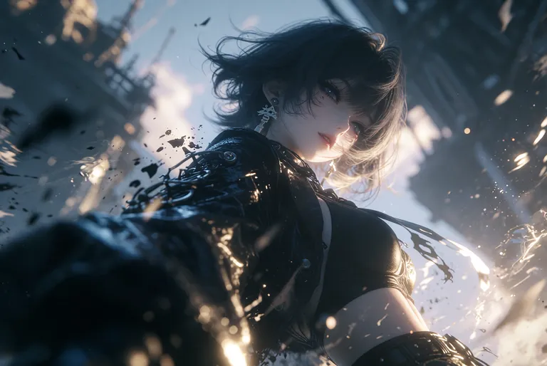 zidiusArt, --preview，wdlc48, Ani2rel, wdljql, cinematic bokeh style, 电影级胶片摄影大片, 强烈视觉叙事, 前卫青橙色调 + 黑金元素碰撞, HDR光影美学… — by 天才美少女, made with ComfyUI