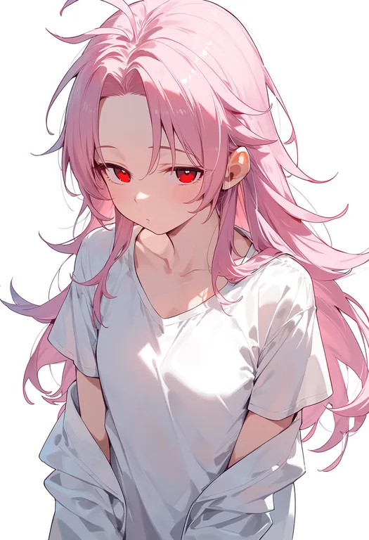 masterpiece, best quality, score_7, safe, hatsutori hajime, solo, upper body, simple background — by k3scat, made with ComfyUI